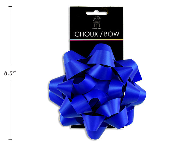 Carton of 12 Star Bow 5'' Matte Royal Blue