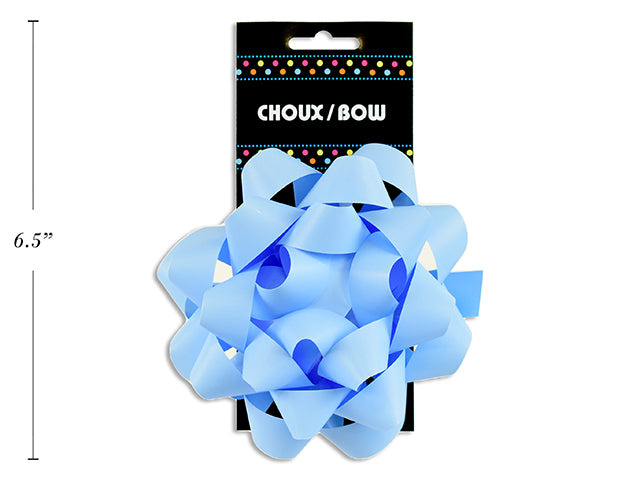 Carton of 12 Star Bow 5'' Matte Light Blue