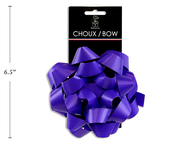 Carton of 12 Star Bow 5'' Matte Purple