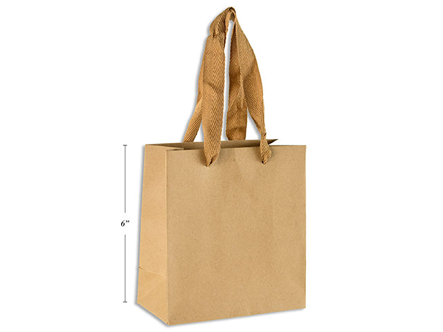 Carton of 24 Kraft Gift Paper Bag 15 X 14 X 7