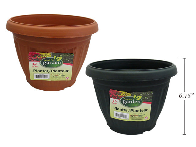 Carton of 24 Plastic Round Planter Medium