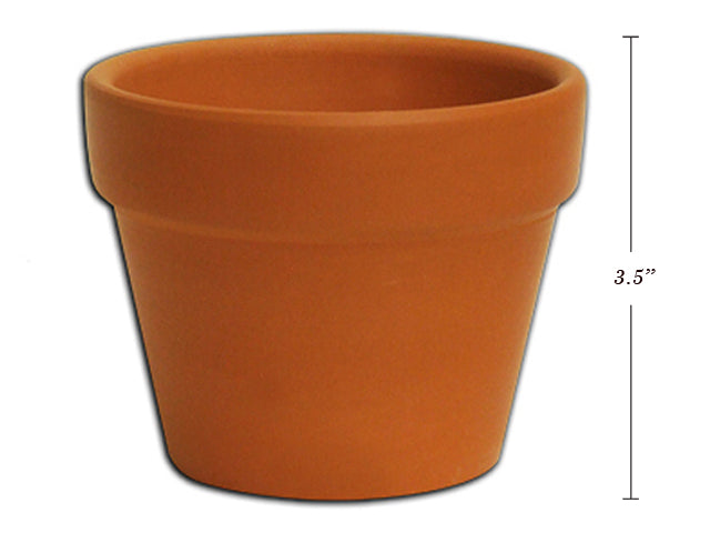 Carton of 48 Small Terracotta Planter Brown Color