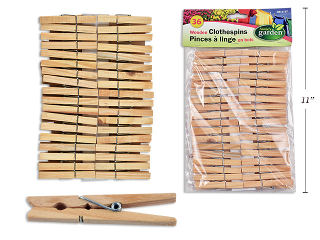 Carton of 48 Wooden Clothespins