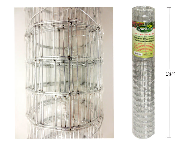 Carton of 12 Galvanized Chicken Wire Fence