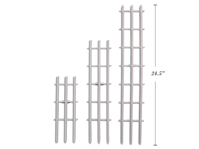 Carton of 24 White Plant Support Trellis Medium