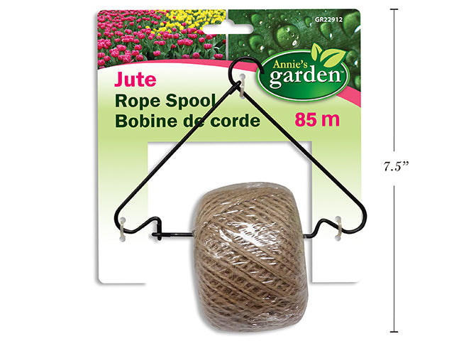 Carton of 24 Jute Rope Spool On Wire Hanger