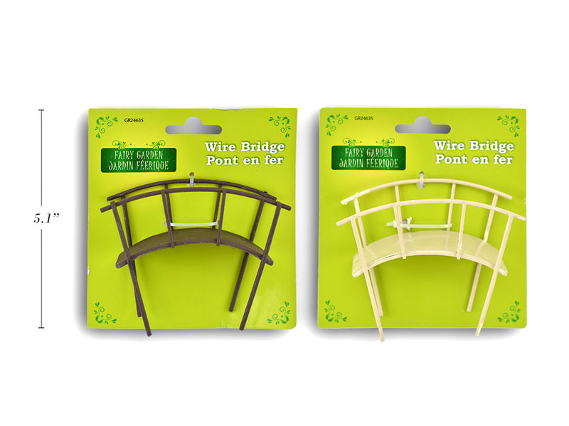 Carton of 12 Fairy Garden Wire Bridge