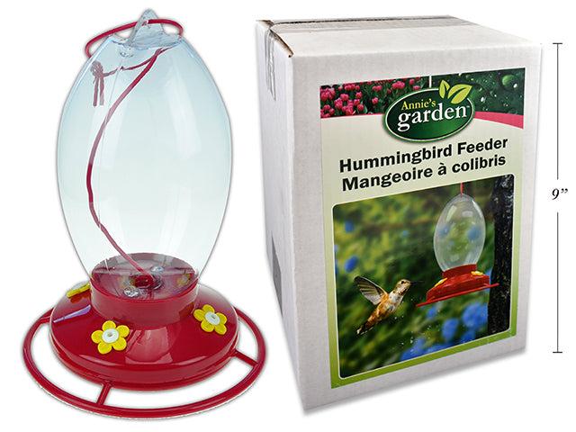 Carton of 12 Hummingbird Feeder With Hook Large