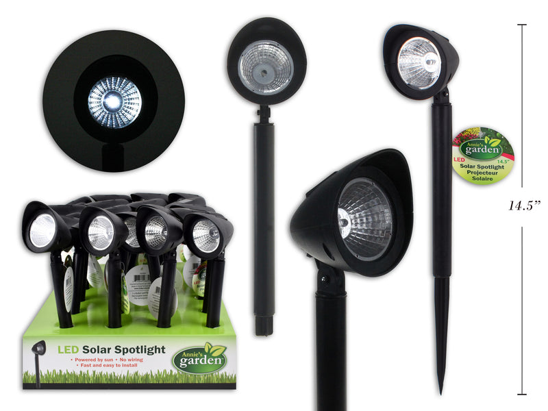 Carton of 24 Garden Solar Swivel Head Led Spot Light Pathway Stake