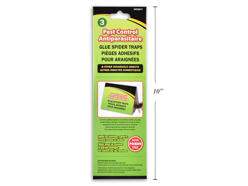 Carton of 24 Pest Control Glue Spider Traps 3 Pack