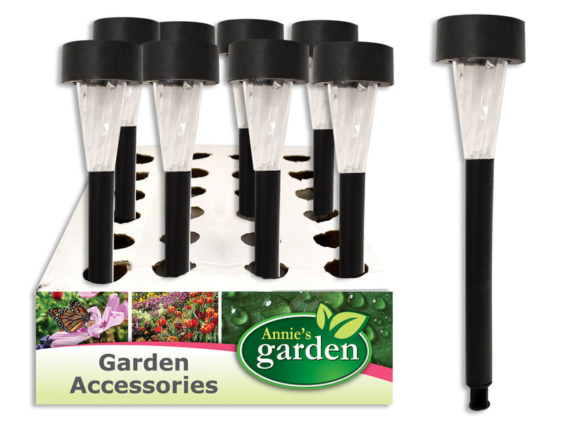 Carton of 24 Black Solar Light Stake Large