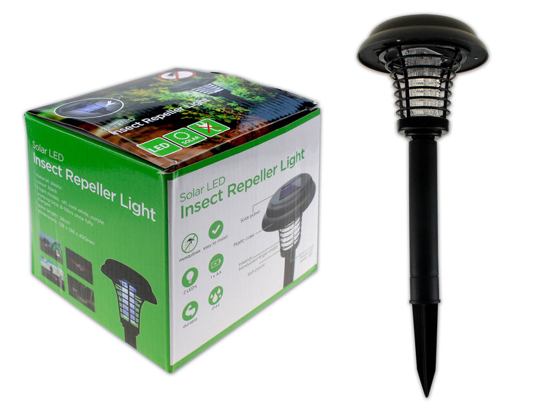 Carton of 12 Solar Mosquito Killer Light Stake