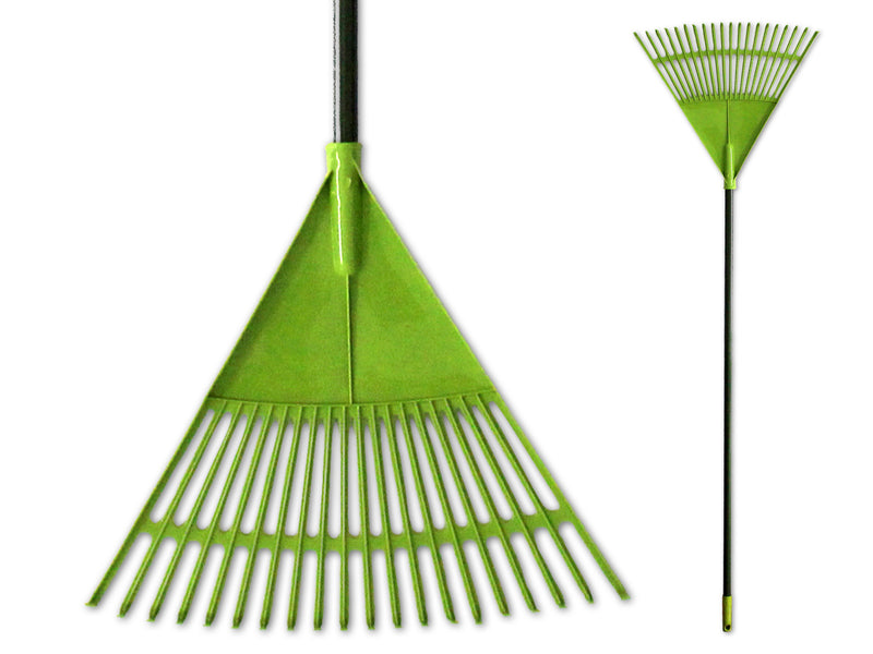 Carton of 12 Plastic Garden Rake With Metal Handle