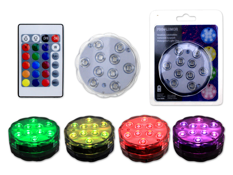 Carton of 12 Submersible 16 Color Mood Disc