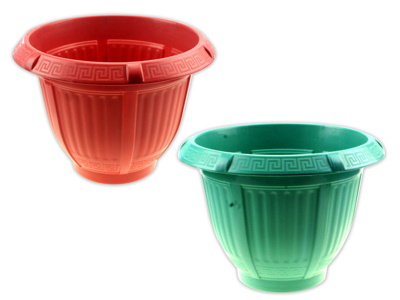 Carton of 36 Greek Style Round Plastic Planter