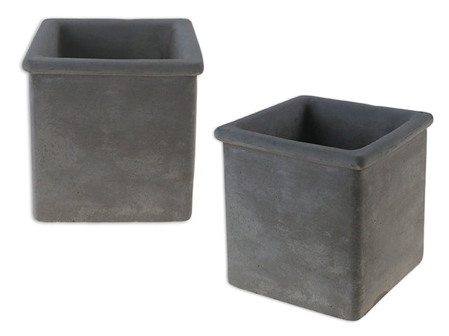 Carton of 12 Cement Square Planter