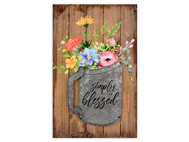 Carton of 10 Floral Hanging Wall Plaque