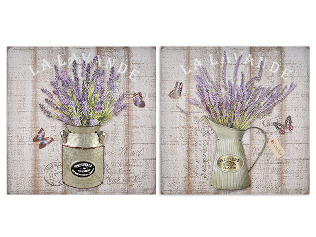 Carton of 8 Lavender Wall Plaque