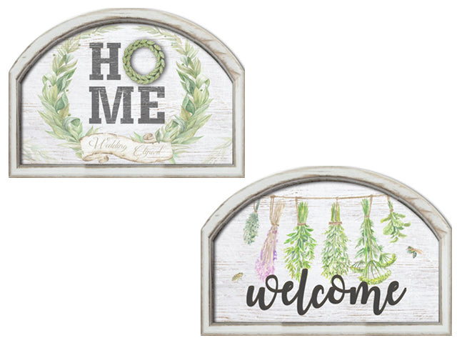 Carton of 12 Arch Welcome Or Home Wall Plaque