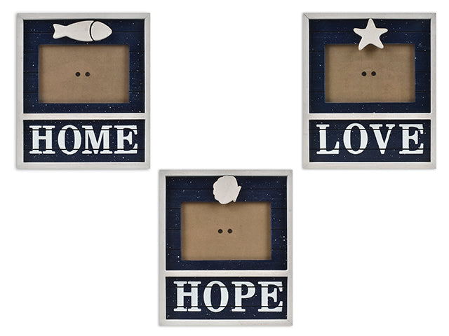 Carton of 12 Photo Frame With Nautical Die Cut Applique