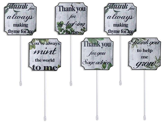 Carton of 24 Metal Garden Plant Markers Herbs