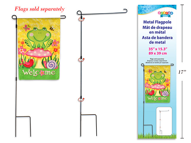 Carton of 24 Metal Garden Flag Pole