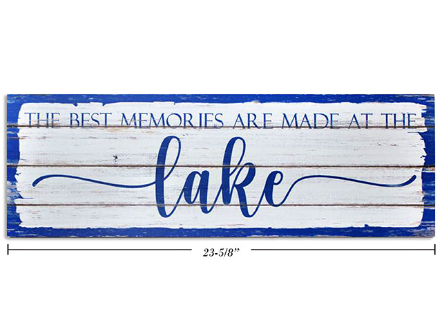 Carton of 12 Lake House Wooden Plaque Large