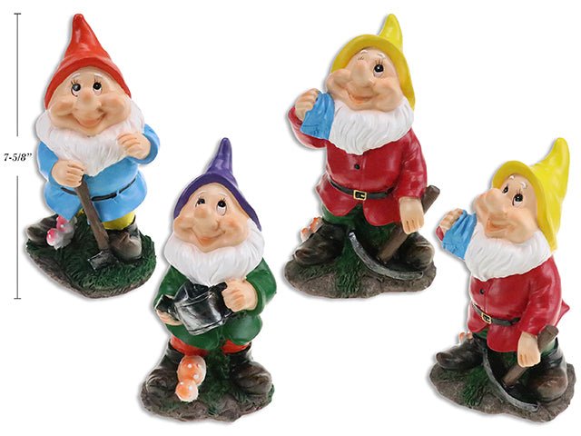 Carton of 12 Polyresin Garden Gnome Small