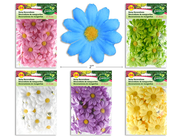 Carton of 12 2 Layered Daisy Decoration