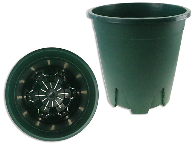 Carton of 24 10.25In(D) X 10.25In(H) Round Plastic Planter. Col.Label.