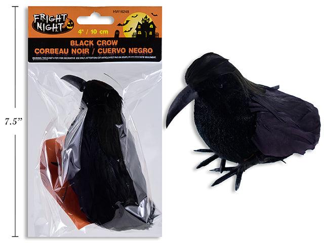 Carton of 24 Flocked Black Crow