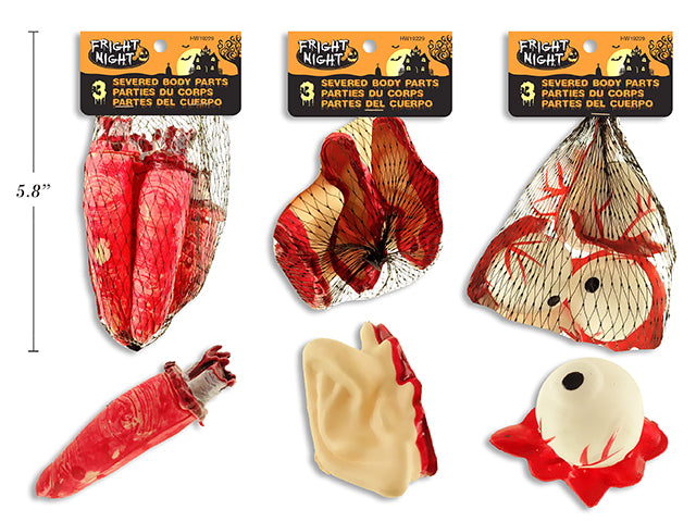 Carton of 24 Bloody Severed Body Parts 5 Pack