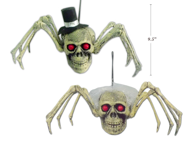 Carton of 12 Hanging Skull Spider Bride And Groom