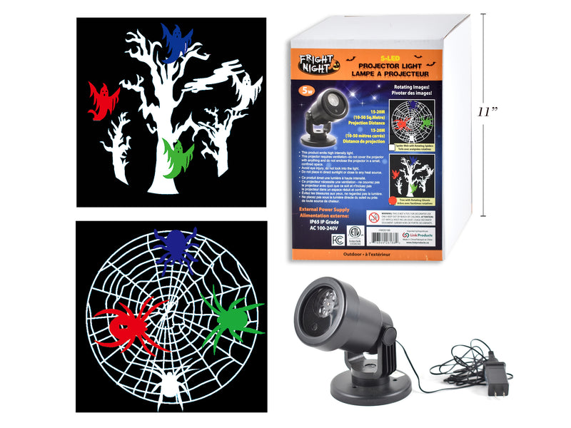 Carton of 9 Outdoor Static And Rotating Projection Light Show