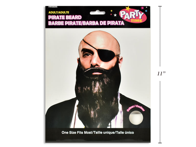 Carton of 12 Halloween Pirate Beard