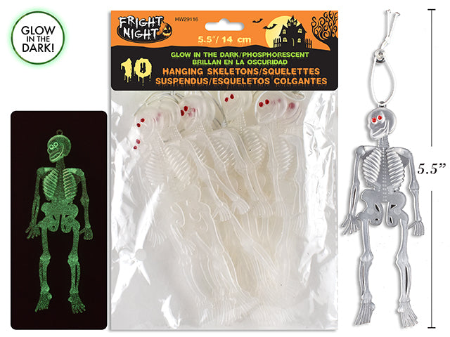 Carton of 24 Hanging Skeleton Decor