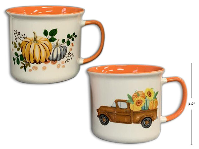 Carton of 12 Harvest Pumpkin Stoneware Mug