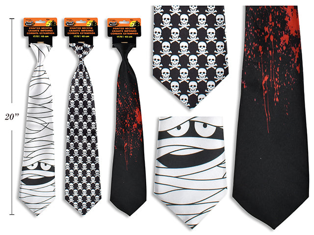 Carton of 24 Halloween Printed Necktie