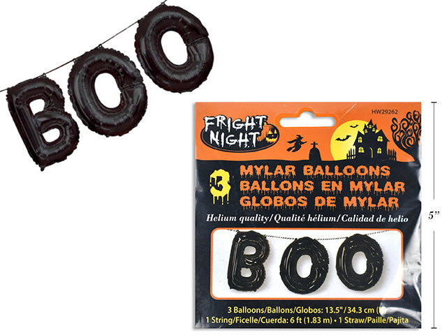 Carton of 24 Halloween Mylar Balloons