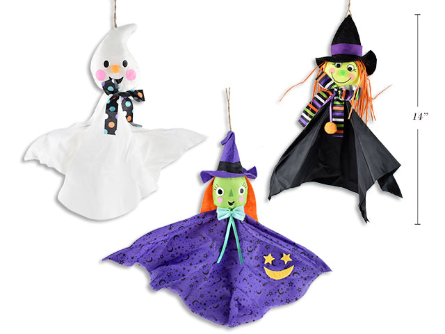 Carton of 24 Halloween Hanging Character With Poseable Arms