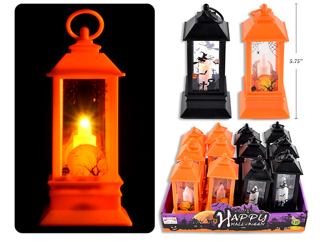 Carton of 12 Halloween Light Up Musical Lantern