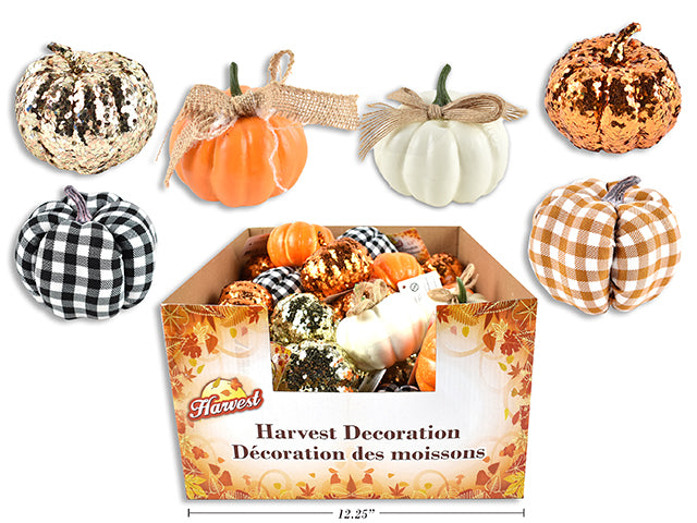 Carton of 36 Harvest Pumpkin Assortment