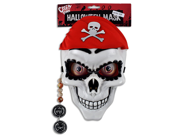 Carton of 24 Halloween Pirate Skull Mask