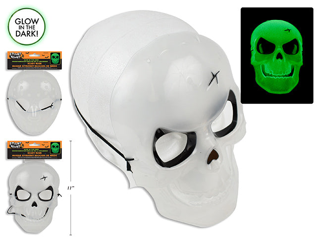 Carton of 24 Glow In The Dark Halloween Mask