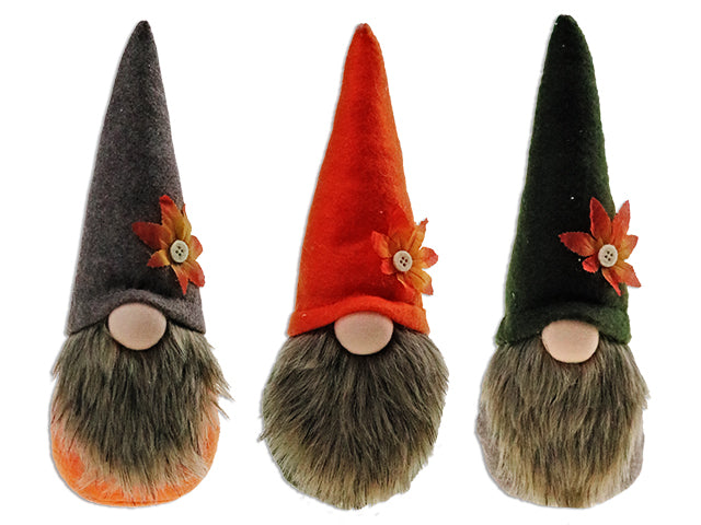 Carton of 24 Harvest Gnome With Flower Felt Hat