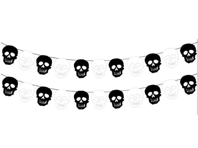 Carton of 24 Halloween Skull Banner