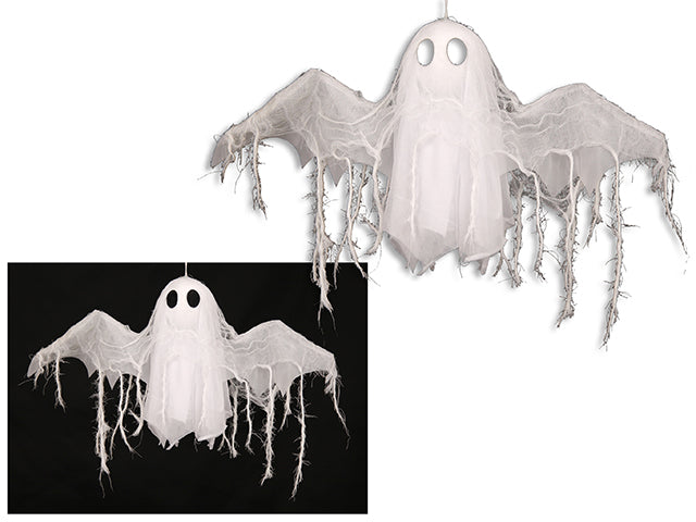 Carton of 12 Halloween Led Sound Activated Ghost With Moving Wings