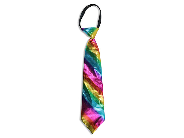 Carton of 24 Halloween Metallic Rainbow Neck Tie