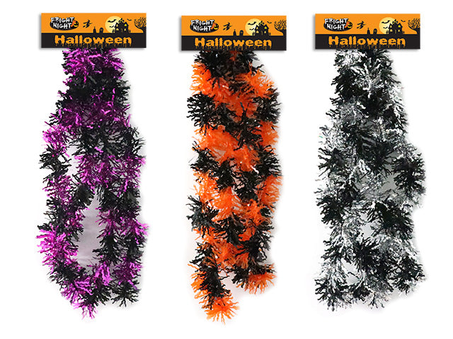 Carton of 24 Halloween 2 Tone Tinsel Chunky Garland