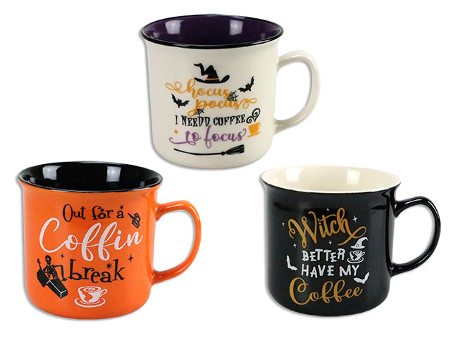 Carton of 12 Halloween Stoneware Mug